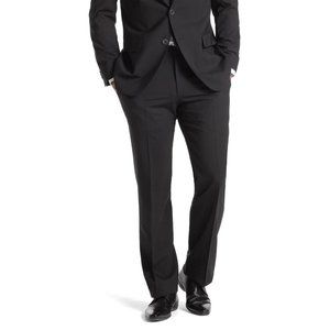 Hugo Boss Black Solid Pants, Suit Separates, trousers